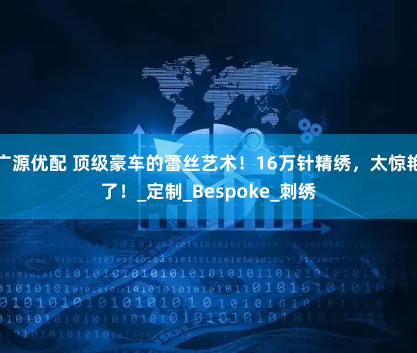 广源优配 顶级豪车的蕾丝艺术！16万针精绣，太惊艳了！_定制_Bespoke_刺绣